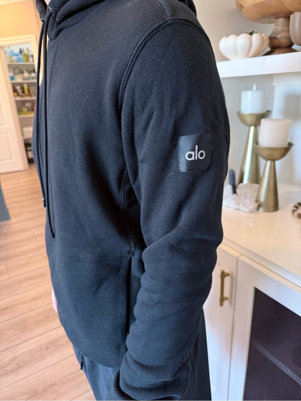 Alo Black Pullover Hoodie